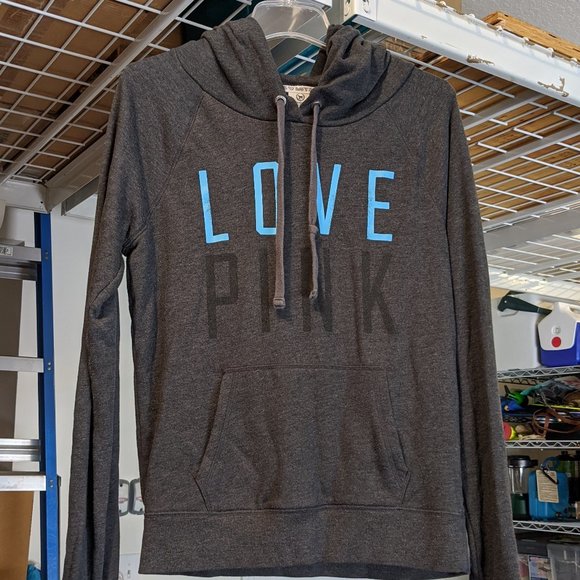 Victoria's Secret PINK Light Weight Sweatshirt Hoodie Jacket in Gray - Size M - Picture 5 of 11